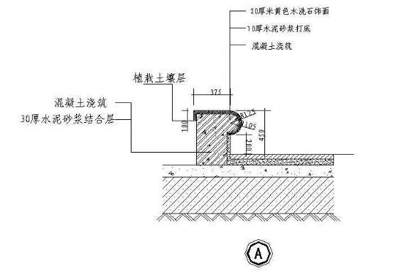 cad圆形花坛施工图资料下载-某圆形花坛施工图