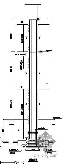 钢骨柱混凝土柱浇筑资料下载-某钢骨混凝土柱节点构造详图