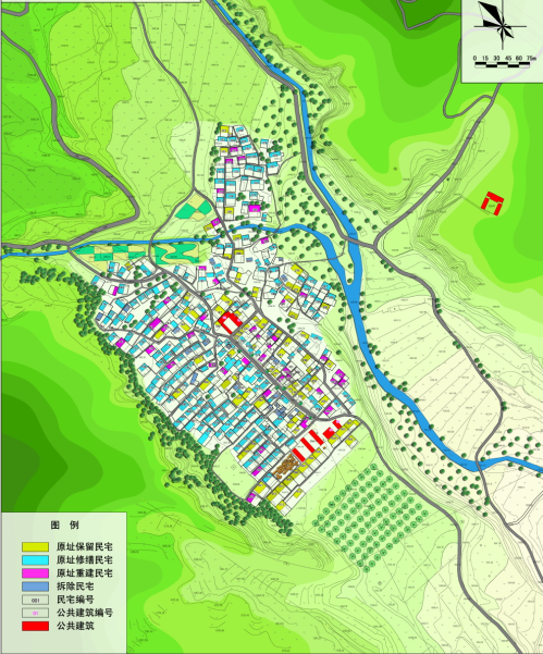 [河北]保定市某村庄改造规划设计方案文本-建筑改造类型分析图