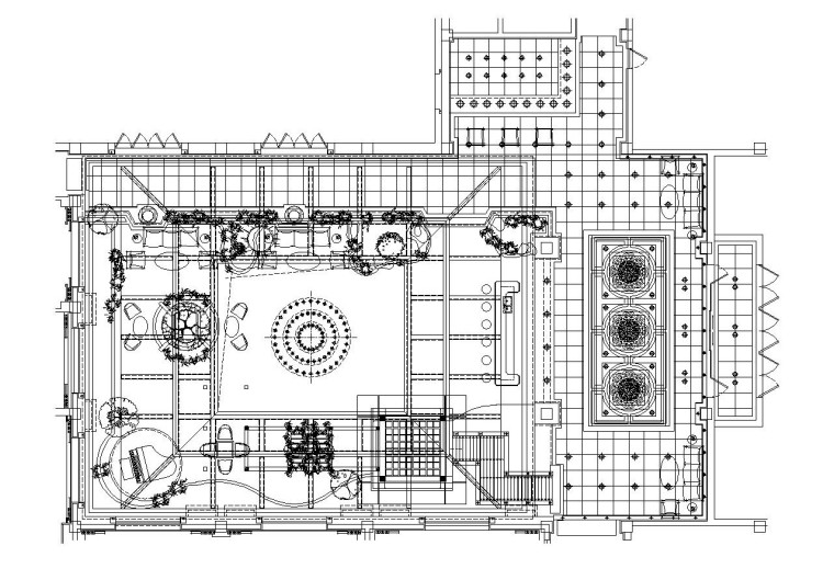 四季果园效果图资料下载-某大型会所内部装修施工图设计（附效果图）