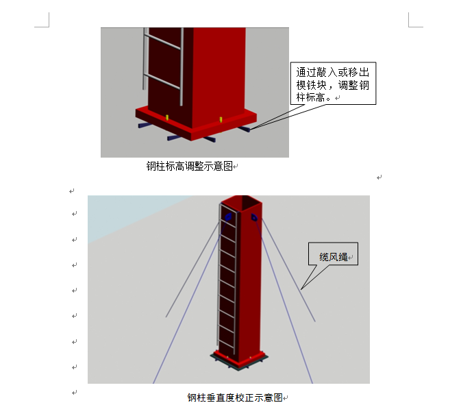 四川省图书馆新馆施工组织设计（364页，图表多）-钢珠垂直度校正