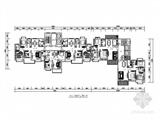湖南植物园平面图资料下载-[衡阳]某楼盘开发户型平面图