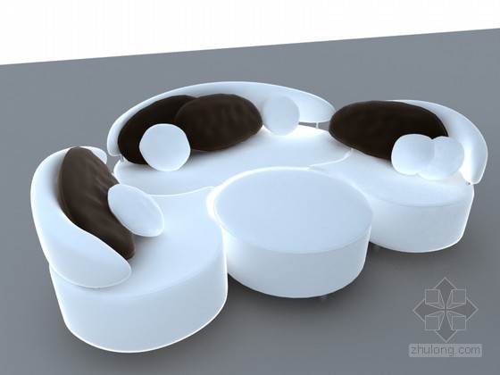 3d异形家具模型资料下载-异形组合沙发3D模型下载