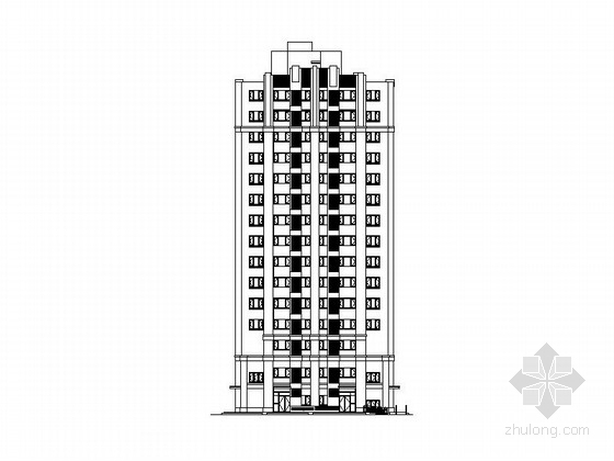 北京16层住宅建筑高度资料下载-[北京]15层现代板式住宅建筑施工图（知名设计院）