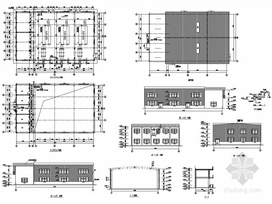 轻钢结构房基础图资料下载-焦化厂框架结构锅炉房结构施工图