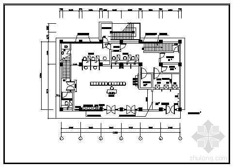 餐厅装修完整施工图资料下载-一套完整的银行装修施工图