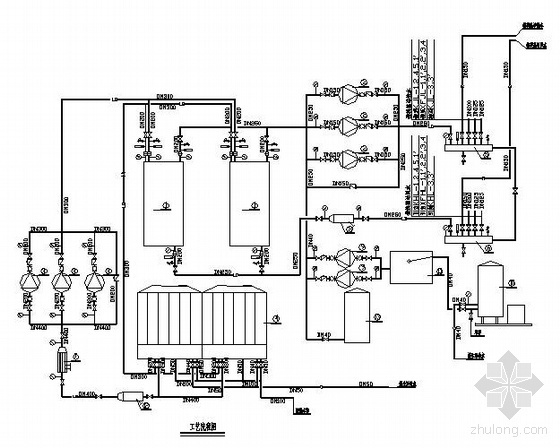 医院水系统空调设计资料下载-某铁路医院改造工程空调水系统图