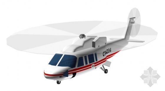 歼十飞机3d模型资料下载-直升飞机模型