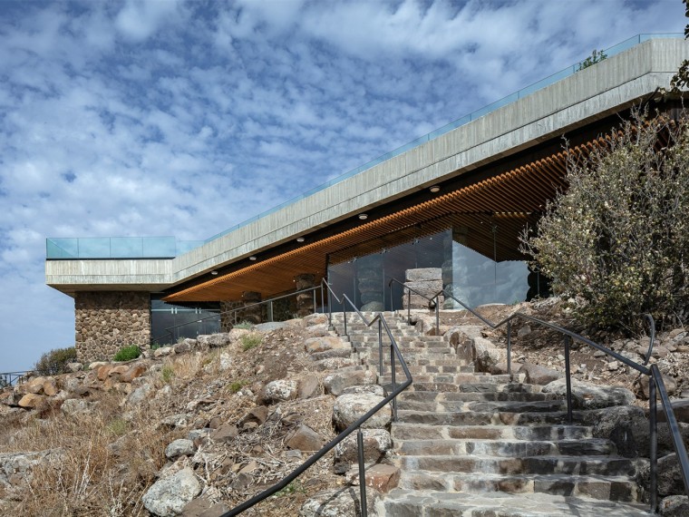 钢结构设计游客接待中心资料下载-以色列EinKeshatot游客中心