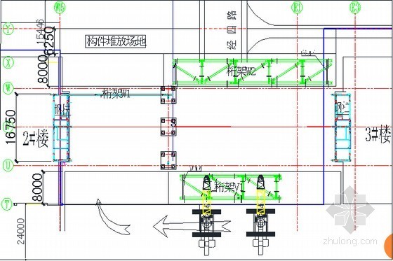 折线形屋架预制吊装方案资料下载-[上海]商业楼钢结构大屋架吊装专项施工方案(附吊装示意图)