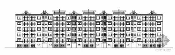 住宅楼建筑方案图纸资料下载-某六层住宅楼建筑方案图