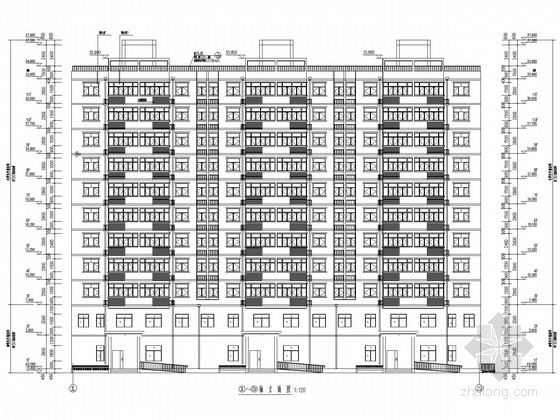 节能墙身大样图cad资料下载-11层剪力墙住宅结构施工图(含建施，地下储藏室)