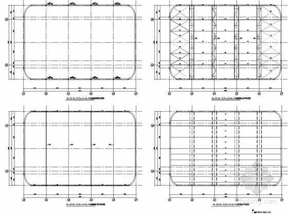 管桁架施工专项方案资料下载-溜冰场屋盖28m跨度管桁架结构施工图