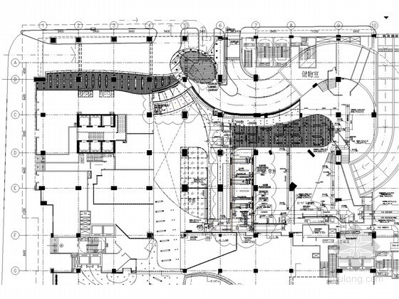 [北京]知名大型购物广场空调系统改造工程-一层空调风平面图.jpg 