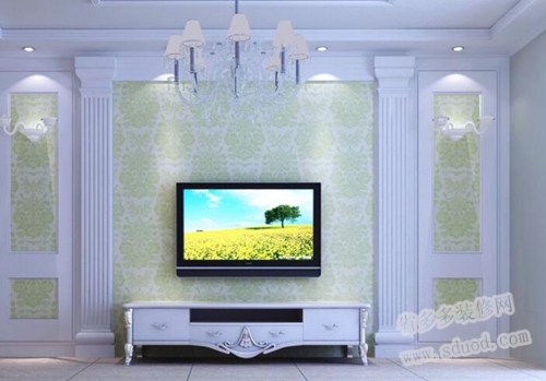 电视墙装修客厅资料下载-家居电视墙装修注意事项