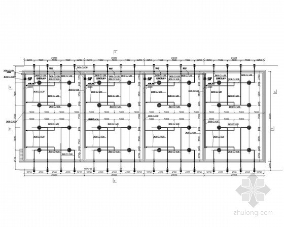 [河南]醋酸项目配套污水处理工程工艺竣工图-SBR曝气系统平面布置图 