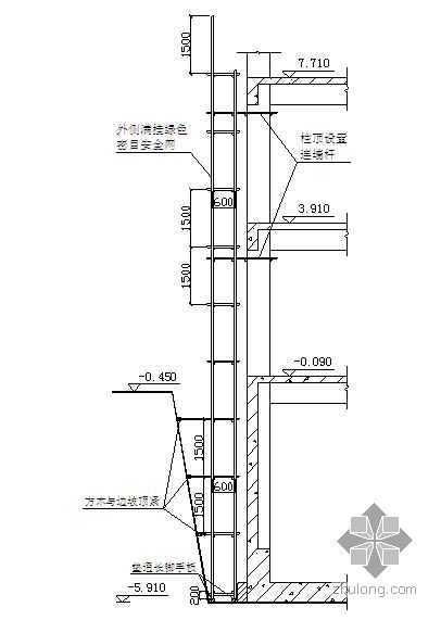 北京某科研综合楼脚手架施工方案（悬挑式 落地式 外爬架）- 