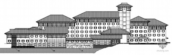 北京西山庭院庭院设计图资料下载-[西山湖]某五星级宾馆建筑方案(文本)及施工图