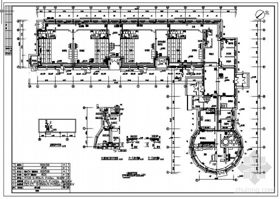 幼儿园空间cad图资料下载-某小区幼儿园采暖图
