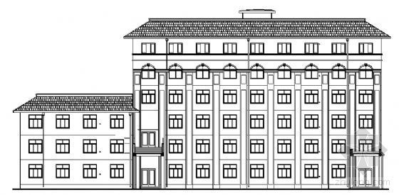 六层学校综合楼方案资料下载-某六层学校综合楼建筑扩初图