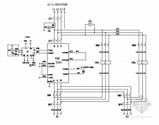 软启动一拖三原理图资料下载-雷诺尔软启动原理图之二