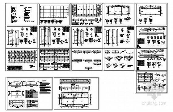 医疗器械厂房设计图资料下载-某18米跨钢结构厂房设计图