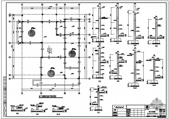异型柱结构配筋图资料下载-某三层现浇钢筋混凝土异型柱框架别墅结构设计图