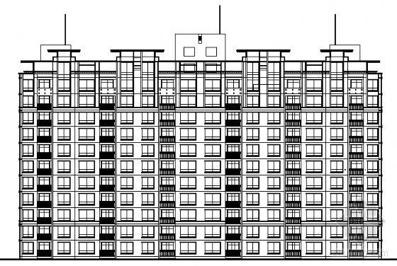 8层住宅小户型资料下载-某十二层高层住宅楼建筑方案图（带跃层和地下车库）