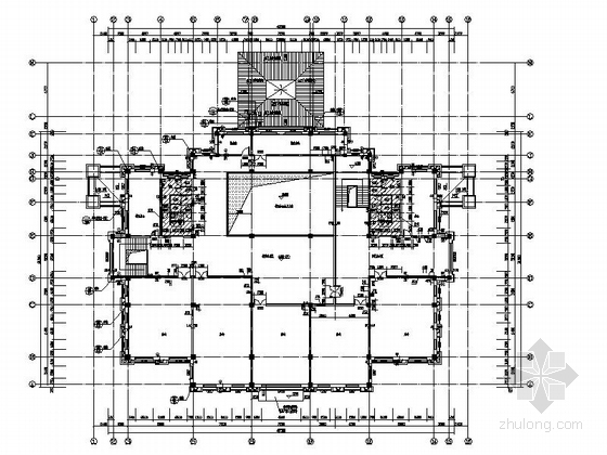 [吉林]两层西班牙风格会所建筑施工图（2014.5）-两层西班牙风格会所建筑平面图