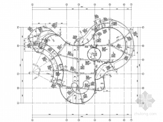 混凝土池图纸资料下载-混凝土框架游泳池结构施工图