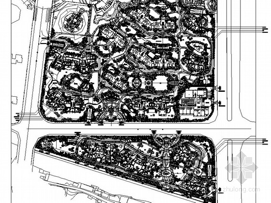 园林景观施工图铺装设计资料下载-[佛山]县城居住区园林景观植物种植设计施工图