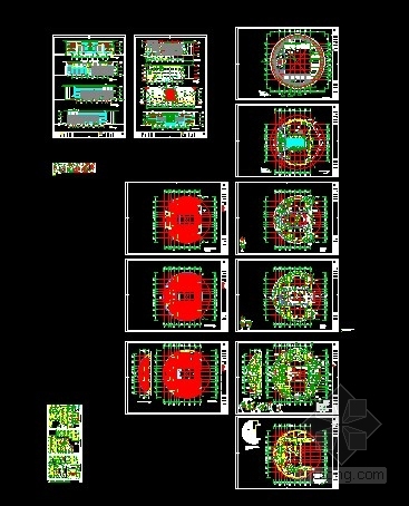 [山西]三层市级圆形平面博物馆建筑施工图（图纸精细 值得参考）-缩略图 