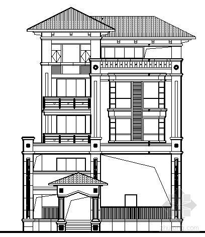 泉州市材料信息价资料下载-[泉州市]某四层别墅建筑方案图