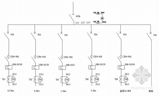 某路灯控制柜原理图资料下载-热风锅炉电气改造控制柜原理图