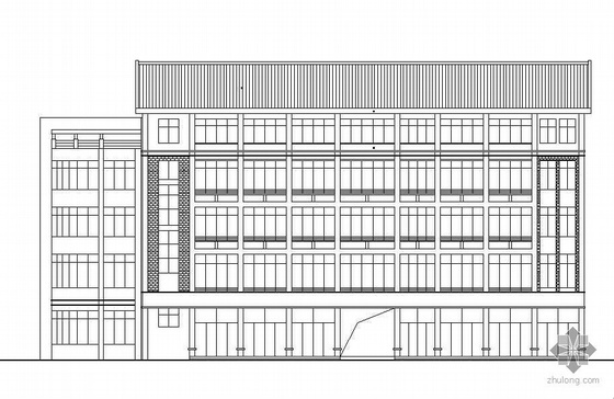 现代化温室大棚施工图资料下载-某五层现代化市场综合楼建筑结构施工图