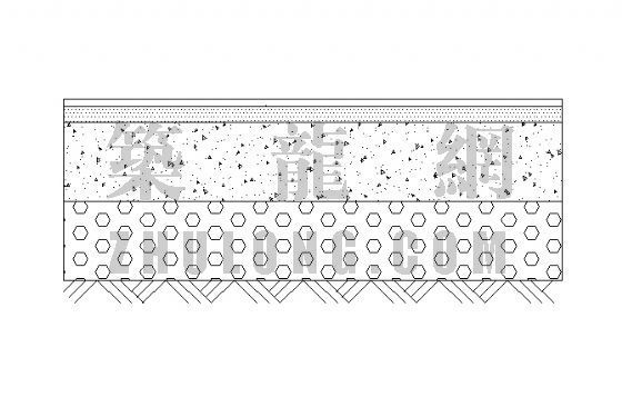 塑胶地面铺装剖面详图资料下载-塑胶铺地详图