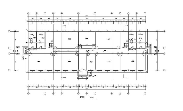 重庆四层框架中学教学楼资料下载-[六层]现浇混凝土框架结构教学楼（建筑图、结构图)