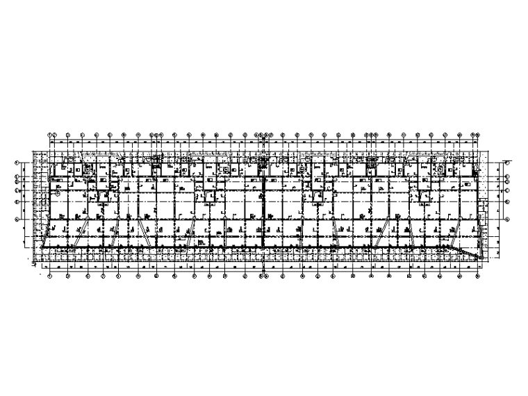 [西安]9层剪力墙结构住宅楼结构施工图2016-地下室一层结构平面布置图