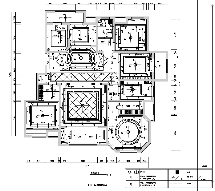 厦门园博园施工图资料下载-泰安和园样板房设计施工图（附效果图）