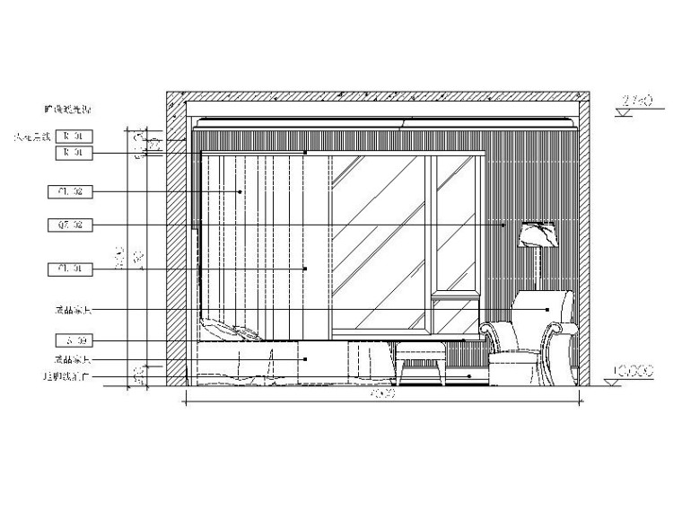 [重庆]露天院馆小户型2居室室内设计CAD施工图(含材料说明表)-8.jpg