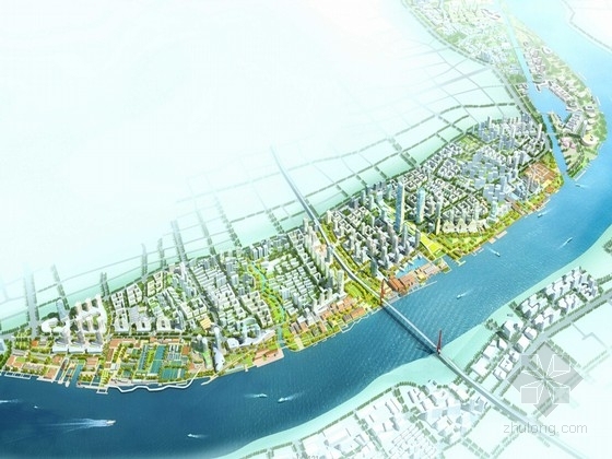 博杰姆文化社区中心资料下载-[上海]滨江核心城市总体规划设计方案文本(知名设计院设计)