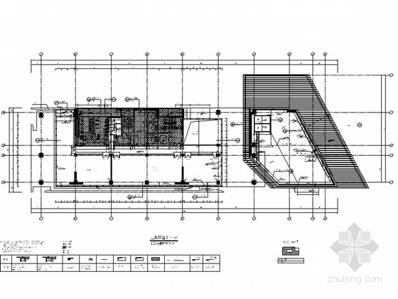 [上海]城市核心区地块高层商业建筑设计施工图（知名设计院 立面设计新颖）-城市核心区地块高层商业建筑平面图