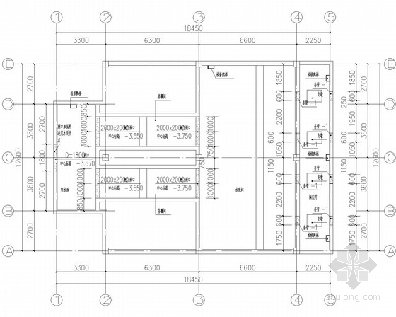 泵站结构图片资料下载-雨水泵站-泵房框架结构施工图