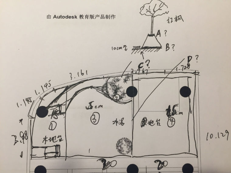 排水规划平面图资料下载-请教露台规划、施工排水收口和种植的问题？