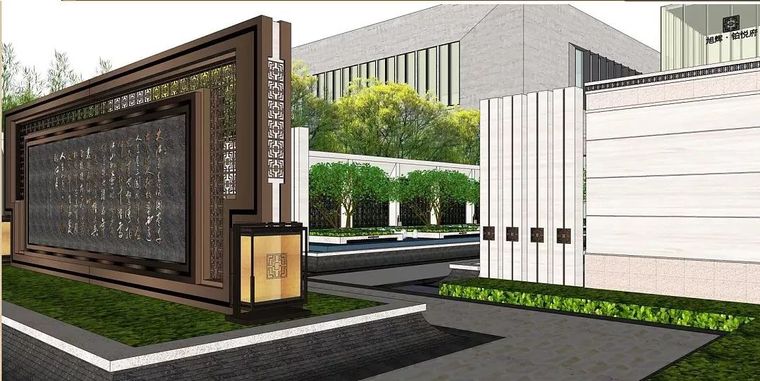 新亚洲展示区模型资料下载-新亚洲风格-LANDAU-旭辉合肥庐阳区N1508地块展示区景观概念方案