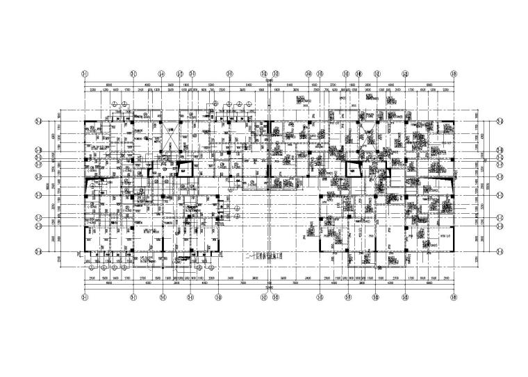 11框剪结构施工图纸资料下载-12层钢混框剪结构住宅楼结工图2015