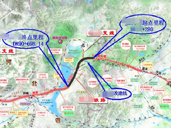 时速350km无砟轨道19km新建铁路工程施工组织设计496页（路桥隧轨道）-施工组织平面示意图.jpg