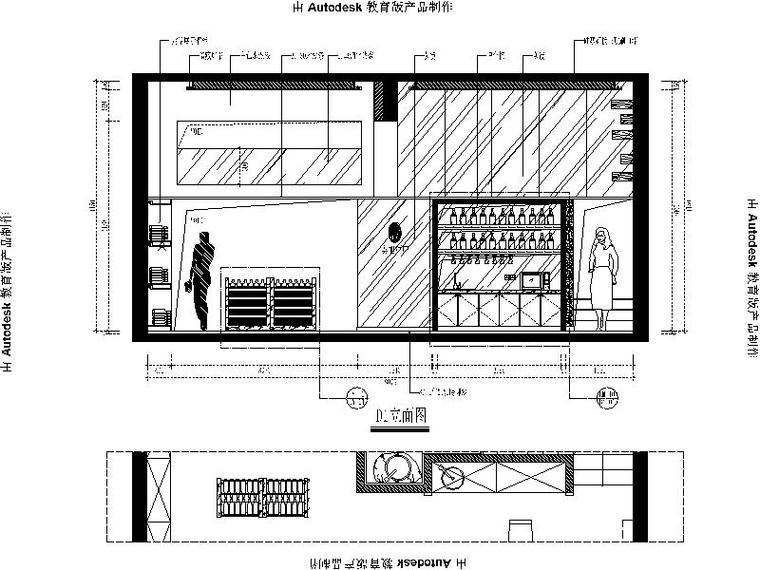 高档酒庄混搭风格设计施工图（含效果图）-高档酒庄混搭风格设计立面图