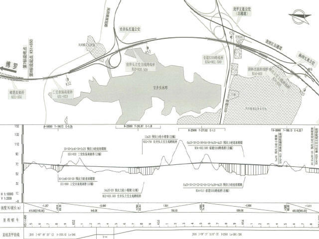 锚索框格梁植草防护资料下载-低山丘陵区4km高速公路工程竣工图1727页（变截面梁立交匝道，盖板涵圆管涵交通边坡）