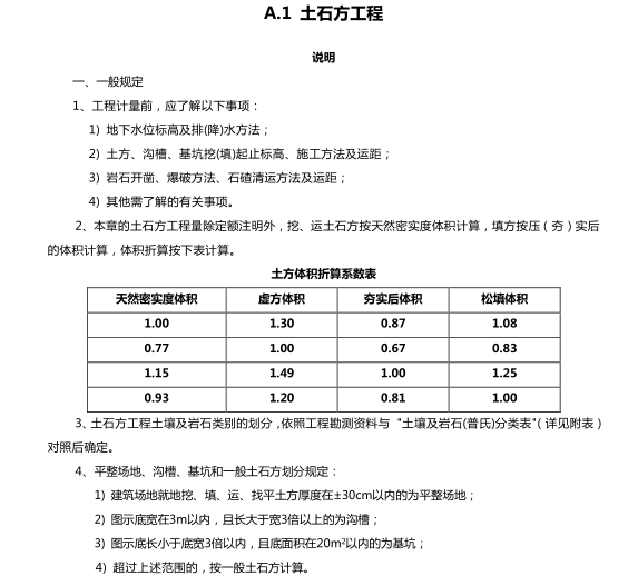 广东省2010建筑装饰定额说明及计算规则-土石方工程